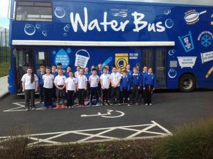 The Water Bus visits St Joseph's