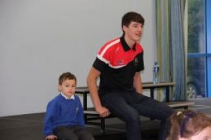 Niall Grimley visits St. Joseph's