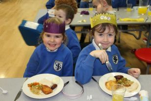 Santa Claus visits St. Joseph's