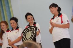 County Camogie Champions Visit St. Joseph's 