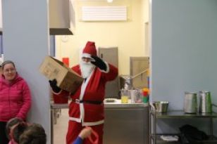 Santa Claus visits St. Joseph's