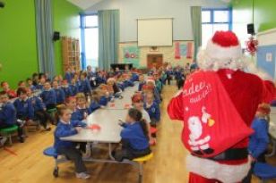 Santa Claus visits St. Joseph's