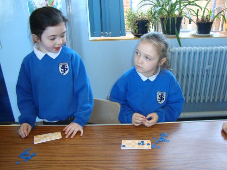 Enjoying a game of bingo