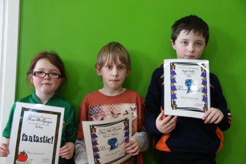 Young writers and certificates