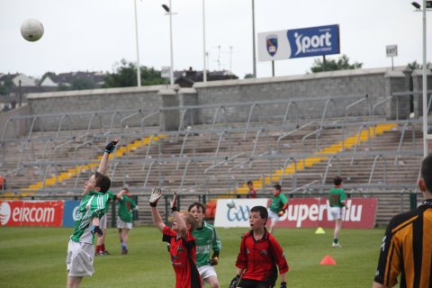 Ryan Mone follows the ball