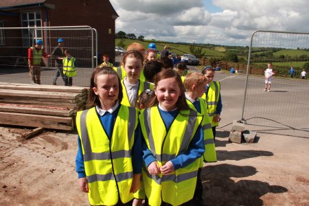 Children visit site