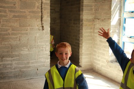 Children visit site