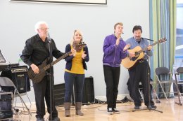 Thorpe Band visit St. Joseph's