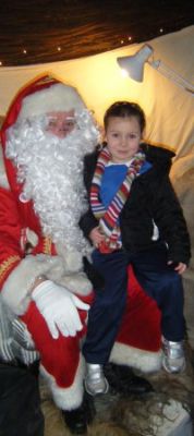 P1 & P2 visit Santa